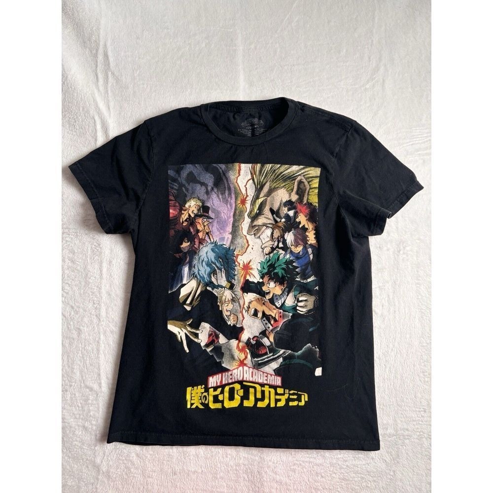 My Hero Academia Funimation Black Short Sleeve Shirt Men's Medium Anime Manga *
